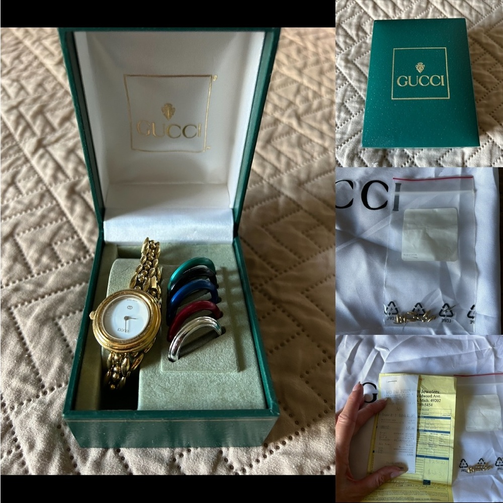 Ladies Gucci change bezel watch
